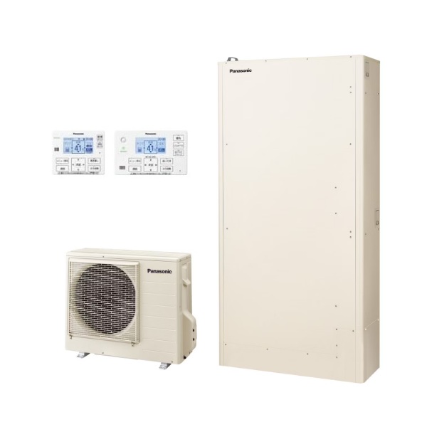 画像1: パナソニック [HE-W46LQS+コミュニケーションリモコン] エコキュート Wシリーズ フルオート 屋外設置 460L ♪ (1)