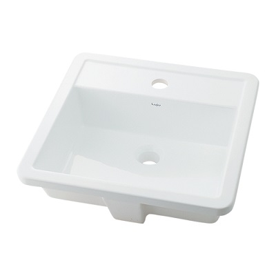 画像1: カクダイ 493-076 洗面所 アンダーカウンター式洗面器 Luju オーバーカウンター 陶器製 [♪」 (1)