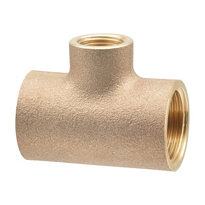 画像1: カクダイ 6126-40X20 水栓金具 砲金チーズ 異径 40X20 (1)