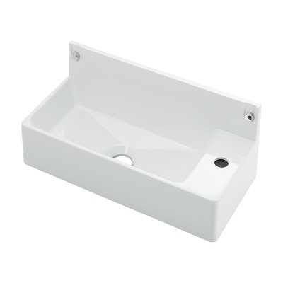 画像1: カクダイ 493-155 洗面所 壁掛手洗器 Luju 壁掛け (1)