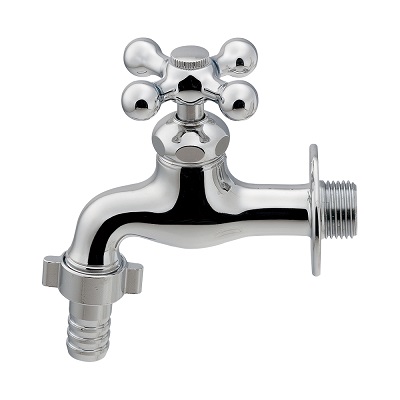 画像1: カクダイ 701-421 水栓金具 横水栓 カップリング付 (1)