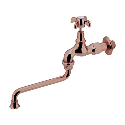 画像1: カクダイ 706-055-BR 水栓金具 自在水栓 Haurva カッパーブラウン (1)