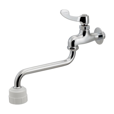 画像1: カクダイ 706-200QR 水栓金具 厨房用自在水栓 ミストシャワー付 青・赤表示リング付 (1)
