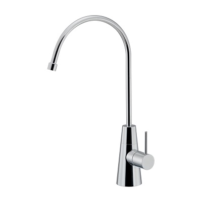 画像1: カクダイ 721-011-CH 水栓金具 浄水器用元止め水栓 逆流防止機能付 90°ハンドル開閉 (1)