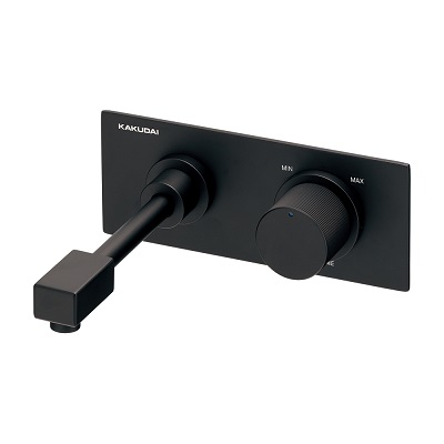 画像1: カクダイ 729-100A-MD 水栓金具 壁ユニット水栓 OPUS マットブラック (1)