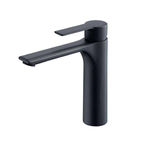 画像1: セラトレーディング FM3131L1R-NS マスト 湯水混合栓(引棒なし) マットブラック ♪ (1)