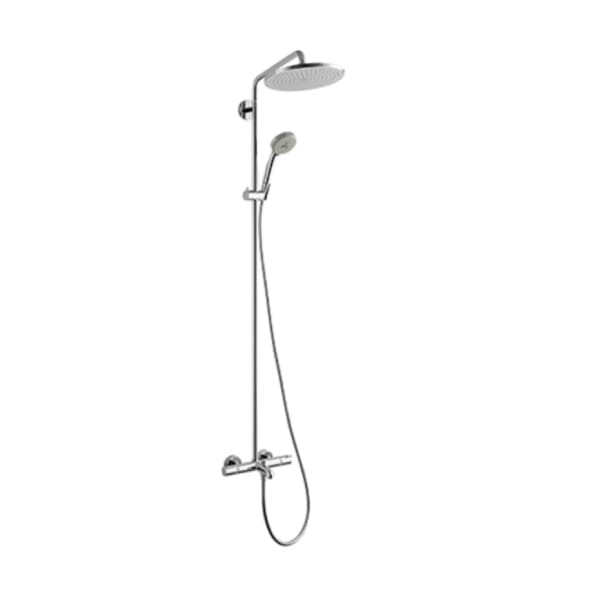 画像1: セラトレーディング HG26792C クロマセレクト280 サーモスタット式シャワバス用湯水混合栓(シャワーパイプタイプ) クロム ♪ (1)