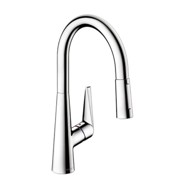 画像1: セラトレーディング HG72813Y タリスS キッチン用湯水混合栓(スパウト引出しタイプ) クロム ♪ (1)