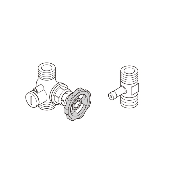 画像1: パナソニック AD-DHDBB-S1R 電気温水器 部材 給水・給湯水抜き栓セット (AD-DHDBA-S1Rの後継品) (1)