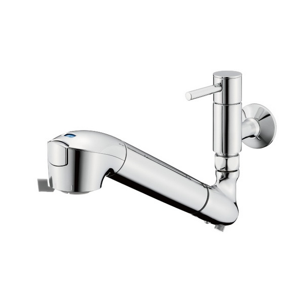 画像1: タカギ JL346AK 単水栓 (固定型) メッキ 蛇口一体型浄水器 寒冷地併用 みず工房 クリーンシリーズ (1)