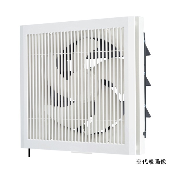 画像1: 三菱 EX-30RK10-C 換気扇 標準換気扇 クリーンコンパック エクストラグレード 格子タイプ 連動式シャッター 給排式 引きひも付 ホワイト (EX-30RK9-C 後継品) (1)