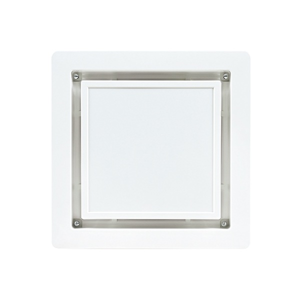 画像1: 三菱 P-395GB3-Z 換気扇 ダクト用換気扇 部材 別売グリル フルフラットインテリアタイプ クールホワイト (1)