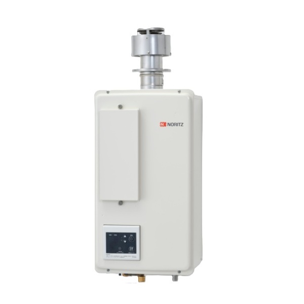 画像1: ノーリツ 『GQ-C1622WZD-FH-1  都市ガス』 ガス業務用給湯器 ユコアPRO エコジョーズ 16号 屋外壁掛形 / 排気ダクト接続形(フード対応) リモコン付 ♪ (1)