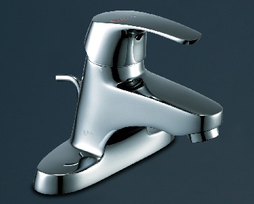 画像1: 水栓金具 INAX/LIXIL　LF-B350SY　洗面・手洗器用 シングルレバー混合 EC・センターセット ビーフィット 一般地・寒冷地共用 ポップアップ式[★] (1)