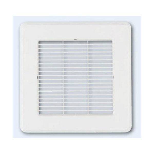 画像1: 換気扇 日本キヤリア/旧東芝 DV-X18L ダクト用換気扇 別売りルーバー（本体カバー） 羽根径18cmタイプ スタンダード格子 ムーンホワイト (1)