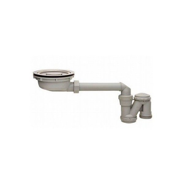 画像1: 水栓金具 三栄水栓　H6562S　排水用品 流し台薄型トラップ (1)