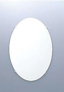 画像1: 鏡 INAX/LIXIL　KF-5070AC  化粧鏡 防錆 だ円形 [◇] (1)