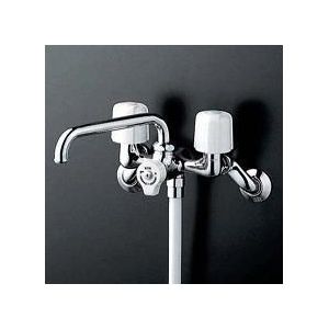 画像1: シャワー水栓 KVK　KF104W　一時止水付２ハンドルシャワー 寒冷地用 (1)