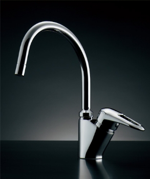 画像1: 水栓金具 カクダイ　183-137　シングルレバー混合栓 [□] (1)