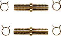 画像1: 水栓金具 カクダイ　416-412　ペア耐熱管用両側タケノコ 10A [□] (1)