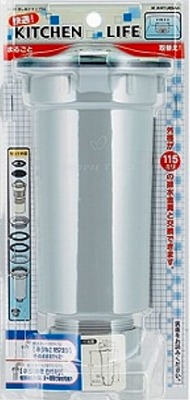 画像1: 水栓金具 カクダイ　4530　流し台トラップSS (1)