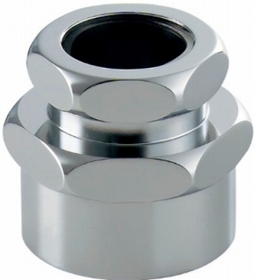 画像1: 水栓金具 カクダイ　468-255-40　内ネジアダプター 呼び径40mm [□] (1)