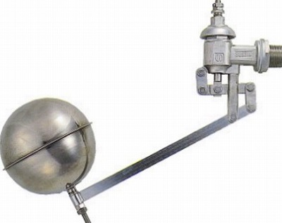 画像1: 水栓金具 カクダイ　6608-25　複式ステンレスボールタップ [□] (1)