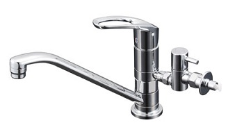 画像1: 水栓 KVK　KM5011UTTU　マルチリフォーム水栓 給水 給湯接続 シングルレバー式混合栓 (1)