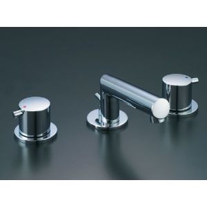 画像1: 水栓金具 INAX/LIXIL　LF-E130B　洗面器・手洗器用 2ハンドル混合 CD・コンビネーション eモダン 一般地・寒冷地共用 ポップアップ式 [★] (1)