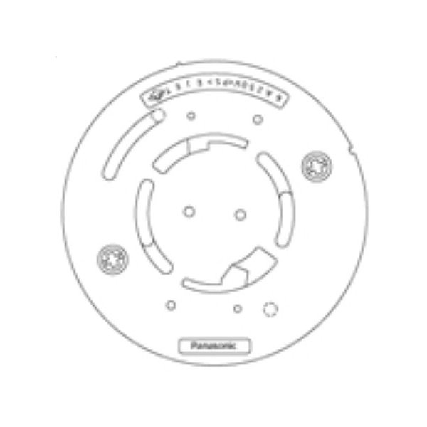 画像1: 住宅用火災警報器 パナソニック　SH5901　ガス当番丸型ベース 4端子・制御端子付 ミルキーホワイト 受注生産品 [∽§] (1)