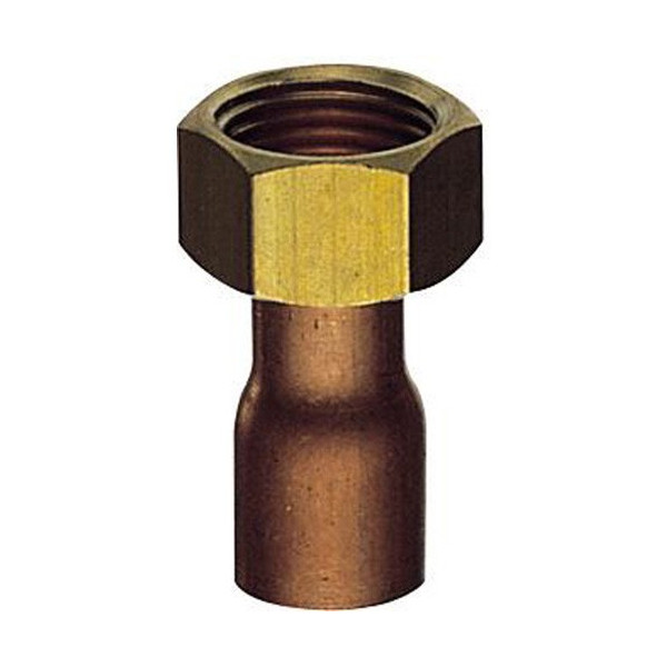 画像1: 配管用品 三栄水栓　T56-1-13X12.7　ナット付銅管アダプター 銅管用ツギテ・ソケット (1)