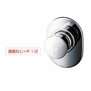 画像1: 水栓金具 TOTO　TBF19R　浴室 オートストップ単水栓 自閉式・洗い場専用 埋め込み形 [〒■] (1)