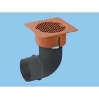 画像1: パナソニック換気扇ベンテック部材【VB-GHE100P-TA】薄形給排気グリル 床用・エルボ付 適用パイプ:φ100mm [■] (1)